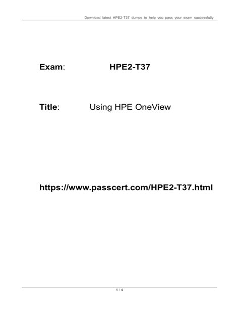 HPE2-T37 Prüfungsunterlagen