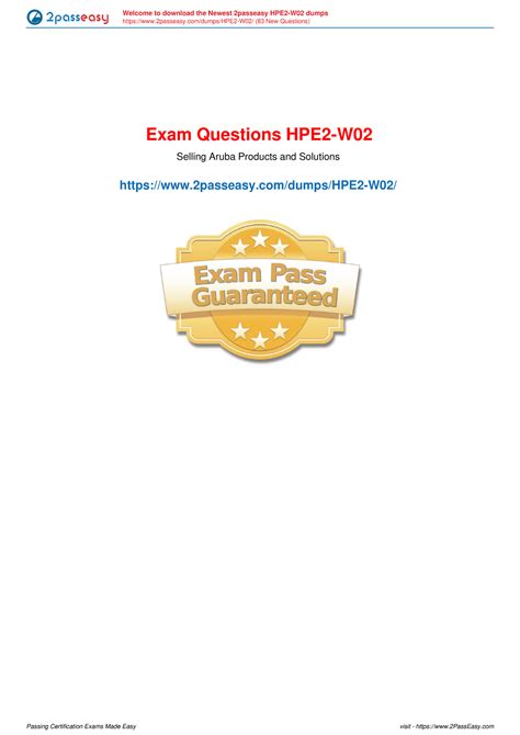 HPE2-W02 Latest Test Preparation