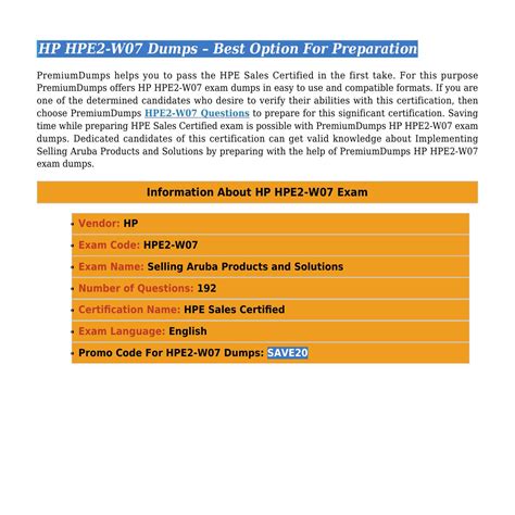 HPE2-W07 PDF