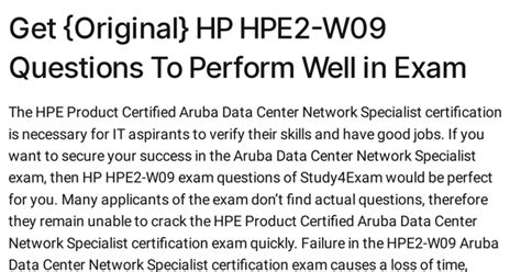 HPE2-W09 Musterprüfungsfragen