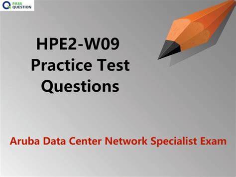 HPE2-W09 Online Test
