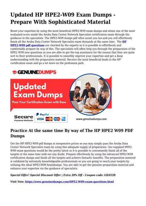HPE2-W09 Reliable Braindumps Sheet