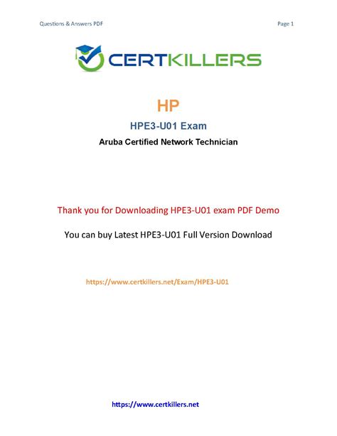 HPE3-U01 Exam