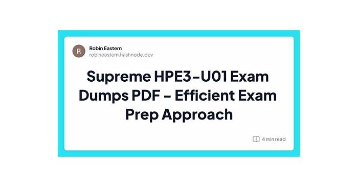 HPE3-U01 Prüfungsmaterialien