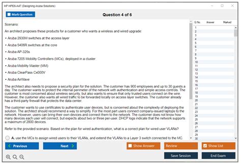 HPE6-A47 Online Praxisprüfung