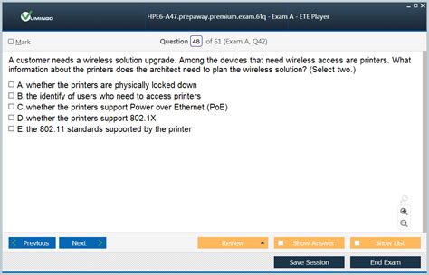 HPE6-A47 Online Test