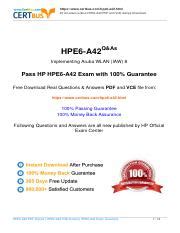 HPE6-A47 PDF Demo