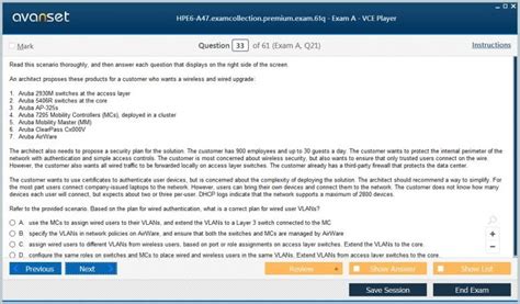 HPE6-A47 Prüfungsaufgaben