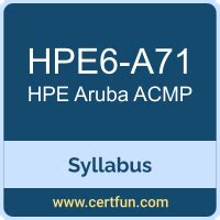 HPE6-A71 Zertifizierung