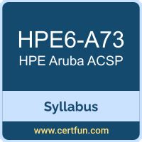HPE6-A73 Ausbildungsressourcen