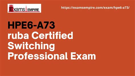 HPE6-A73 Prüfungsvorbereitung