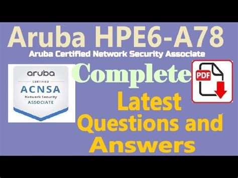 HPE6-A78 Fragen&Antworten