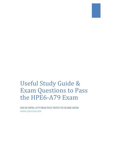 HPE6-A79 Exam Overview