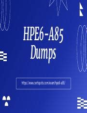 HPE6-A85 Dumps Deutsch