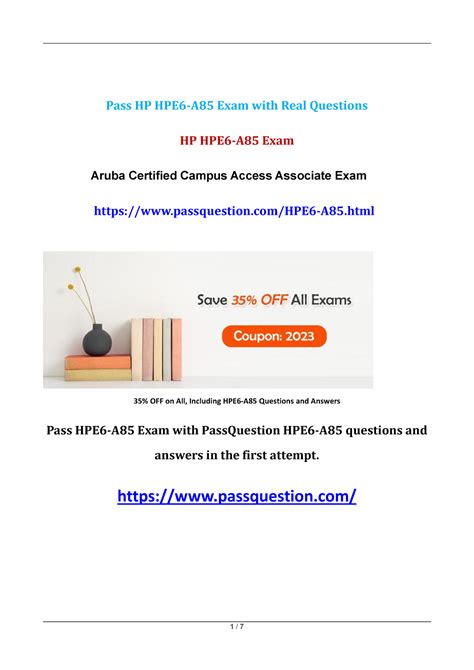 HPE6-A85 Online Praxisprüfung