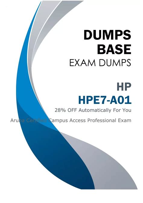 HPE7-A01 Dumps