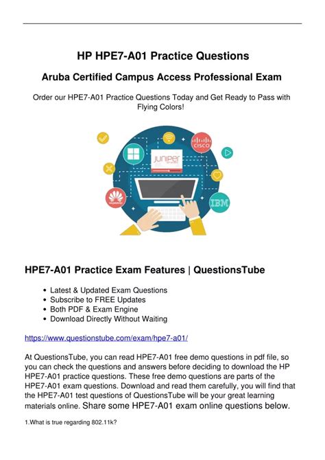 HPE7-A01 Online Tests