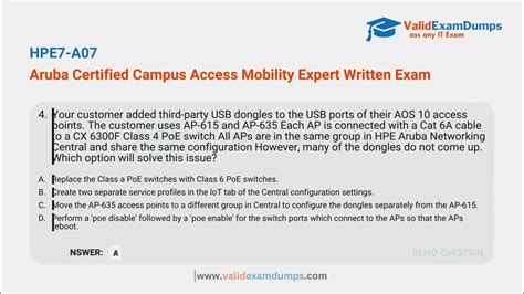 HPE7-A07 Exam Fragen