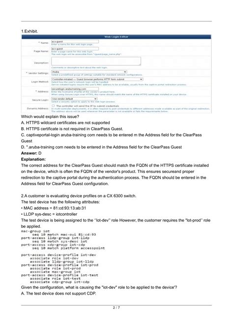 HPE7-A07 PDF Testsoftware
