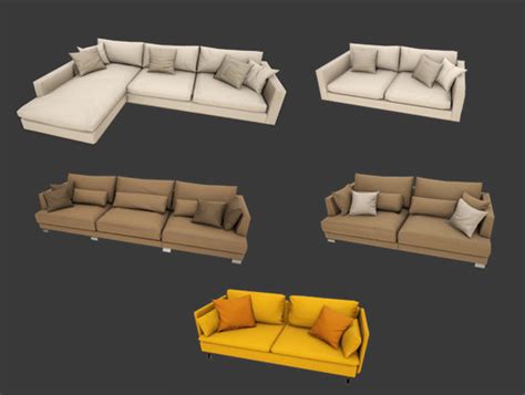 HQ Modern Sofas Pack | 3D Furniture | Unity Asset Store - muktibox.com