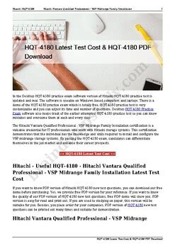 HQT-4180 Prüfungen