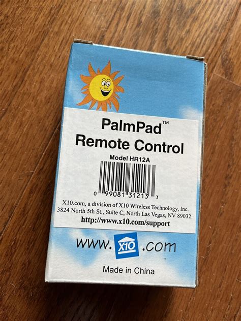 HR12A PalmPad Remote Control – X10.COM