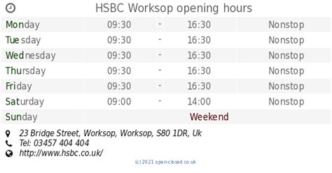 HSBC Bank in Worksop, Opening Times - localmint.com