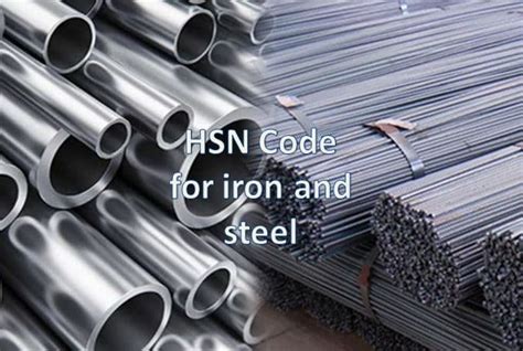 HSN Code for Iron Rod in India