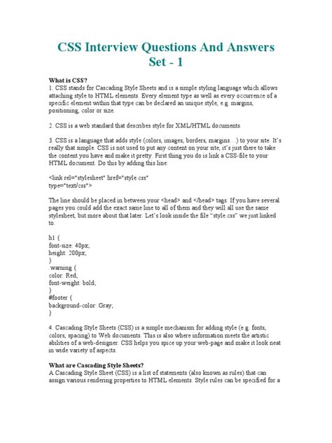 HTML CSS Interview Questions and Answers 8 html css interview