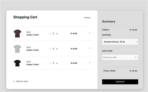 HTML CSS Mini Cart Template Free Download Download HTML CSS Mini Cart