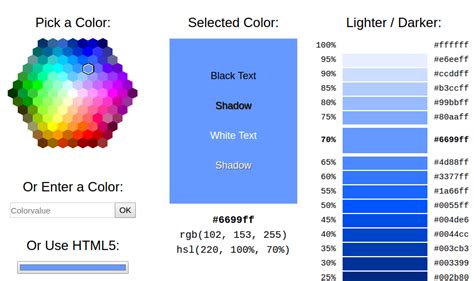 HTML Color Picker - W3School