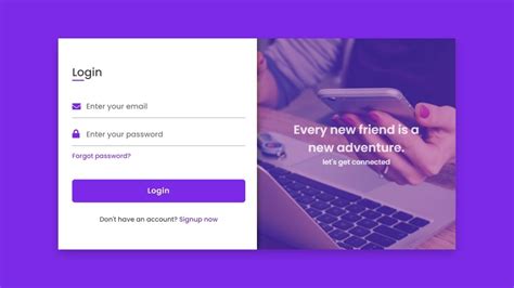 HTML Create HTML Form (Registration, Login or Contact form example