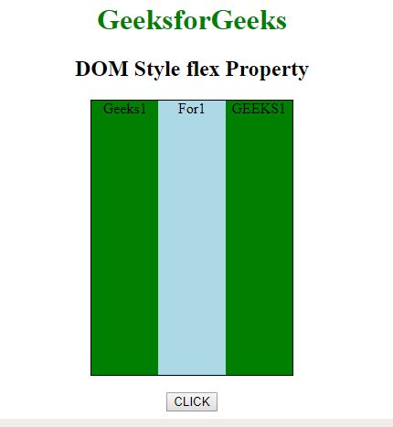 HTML DOM Style flex Property - W3School