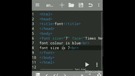 HTML Font Size Code - Quackit