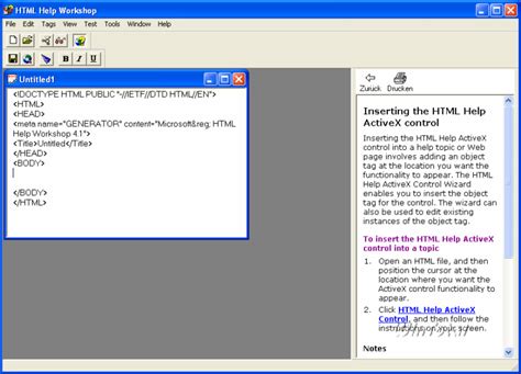 HTML Help Workshop (Windows) - Download & Review - softpedia