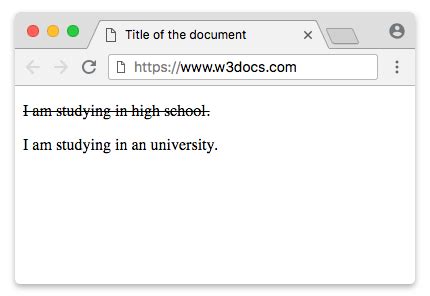 HTML s Tag - W3Schools - muktibox.com
