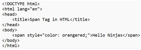 HTML Span Tag How to use span tag in HTML Coding