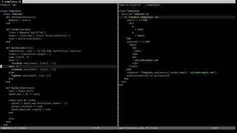 HTML Template Language Parser