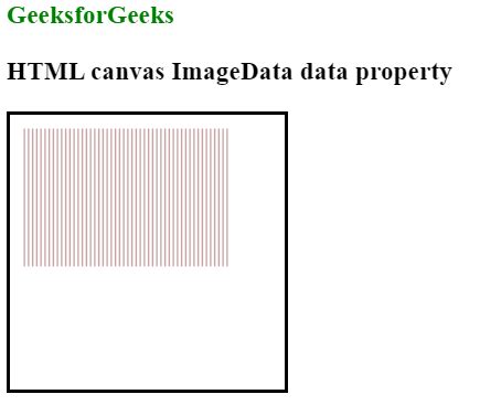 HTML canvas ImageData data Property - W3School