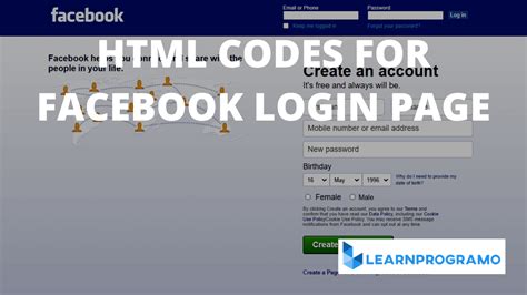 HTML codes - Facebook