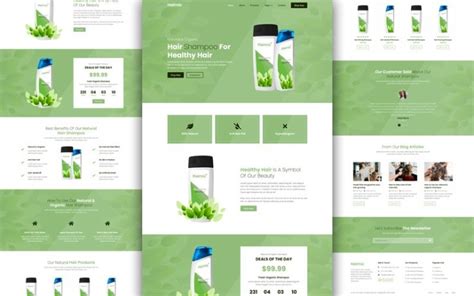 HTML layouts for pages Product Design