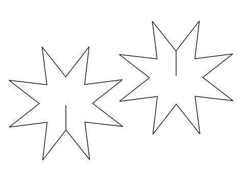 HTML preview of Download this Christmas star template and after