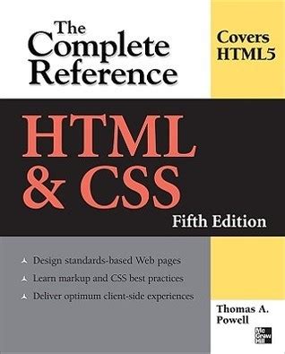 Read Online Html  Css The Complete Reference By Thomas A Powell