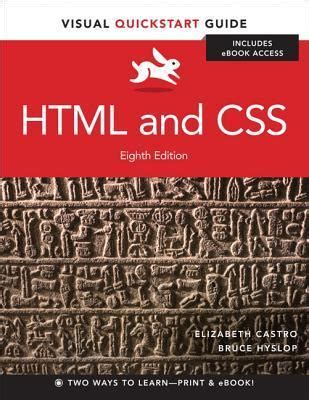Full Download Html And Css Visual Quickstart Guide By Elizabeth Castro