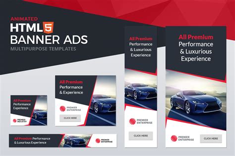HTML5 Animated Banner Ad Templates Creative HTML/CSS Themes
