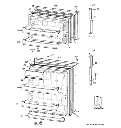 HTS18GBSBRWW GE Replacement Parts - Encompass