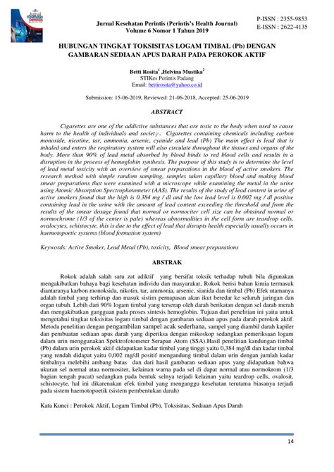 HUBUNGAN TINGKAT TOKSISITAS LOGAM TIMBAL … - wintechmobiles.com