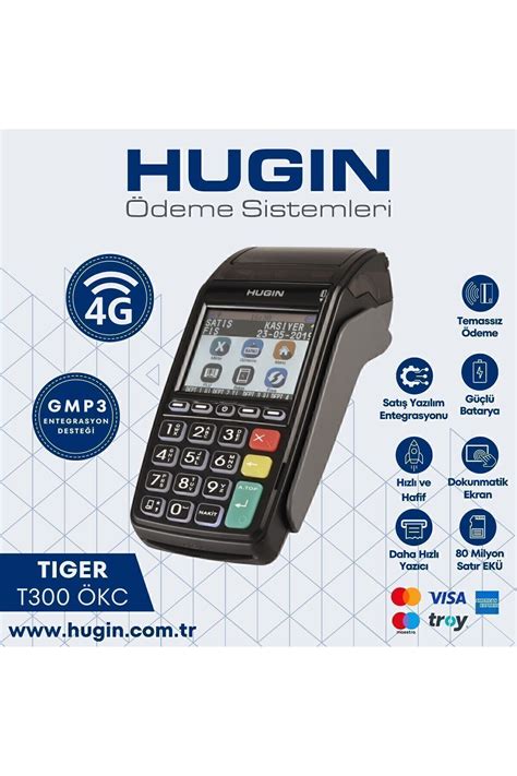 HUGIN Tiger T300 Yazarkasa Pos Şarj Standı Fiyatı, Yorumları. 