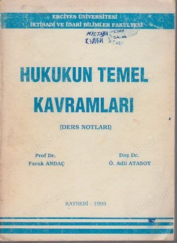 HUKUKUN TEMEL KAVRAMLARI (DERS NOTLARI) PROF.. 