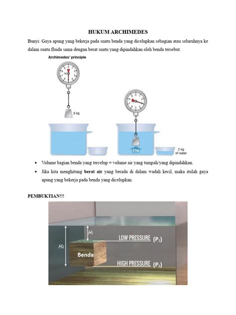 Hukum Archimedes dan Gaya Apung | PDF - Scribd - wintechmobiles.com
